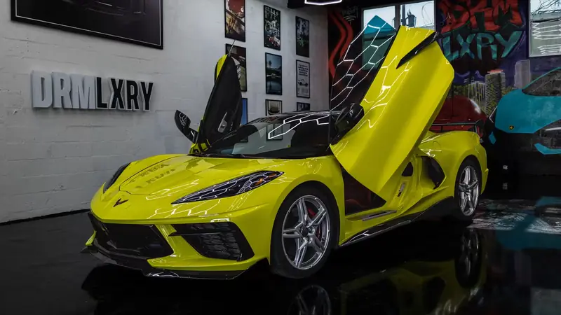 Yellow Chevrolet Corvette Stingray rental in Miami